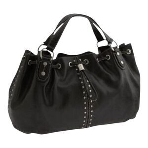 MICHAEL KORS Astor Black Leather Hobo Bag